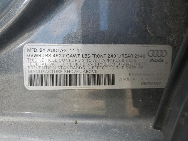 Photo 11 VIN: WAUBFAFL5CN013586 - AUDI A4 PREMIUM 