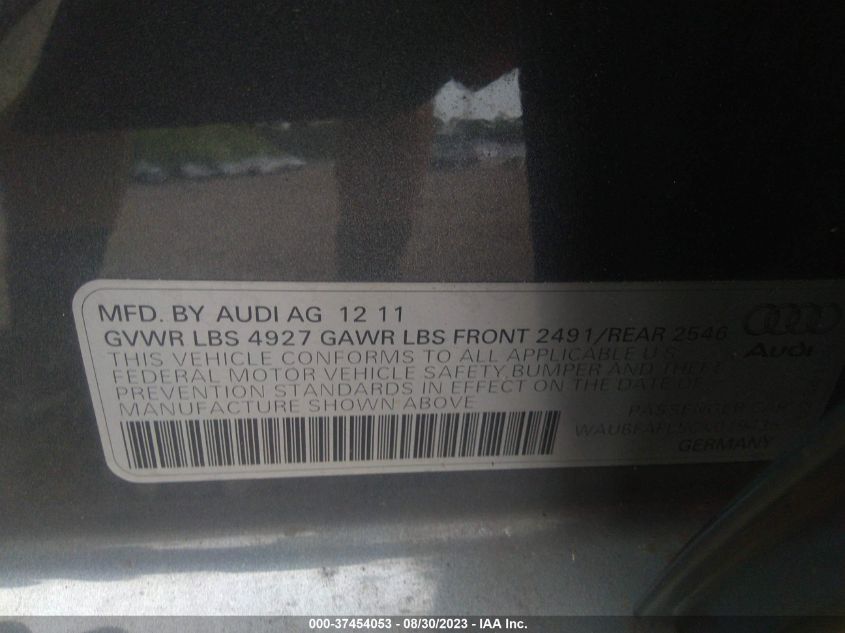 Photo 8 VIN: WAUBFAFL5CN019436 - AUDI A4 