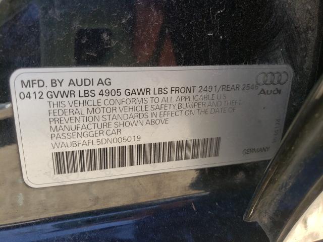 Photo 9 VIN: WAUBFAFL5DN005019 - AUDI A4 PREMIUM 