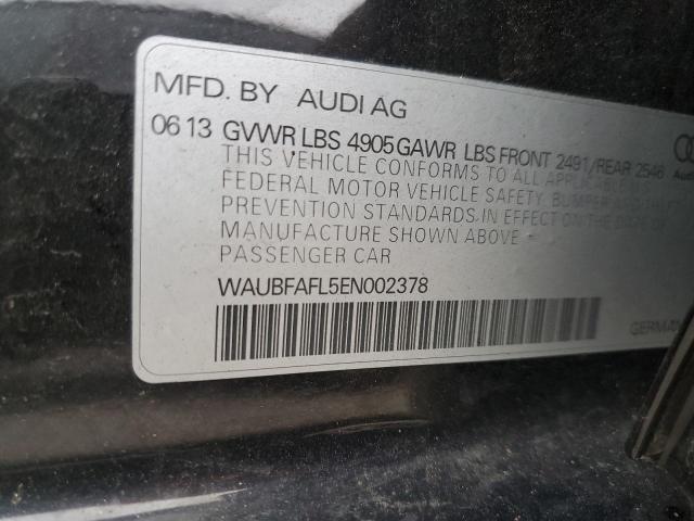 Photo 11 VIN: WAUBFAFL5EN002378 - AUDI A4 