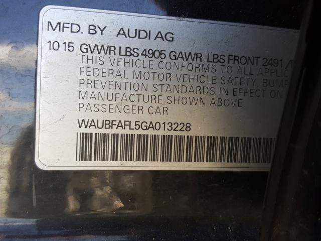 Photo 9 VIN: WAUBFAFL5GA013228 - AUDI A4 PREMIUM 