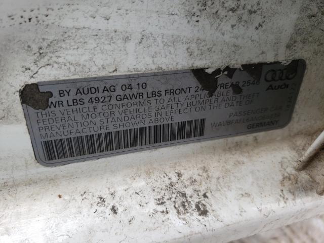 Photo 9 VIN: WAUBFAFL6AN066438 - AUDI A4 PREMIUM 