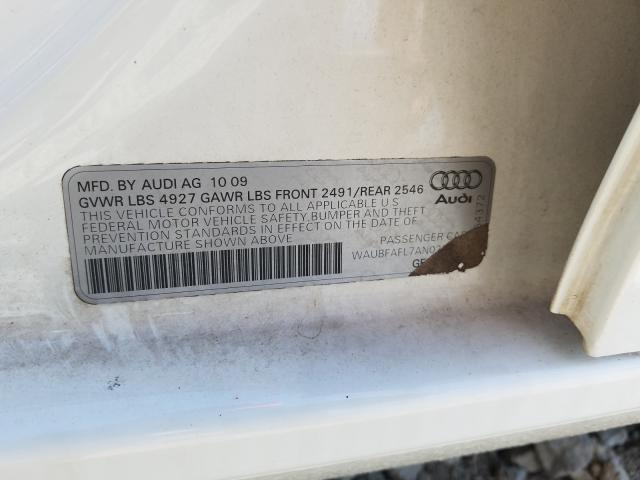 Photo 9 VIN: WAUBFAFL7AN029415 - AUDI A4 