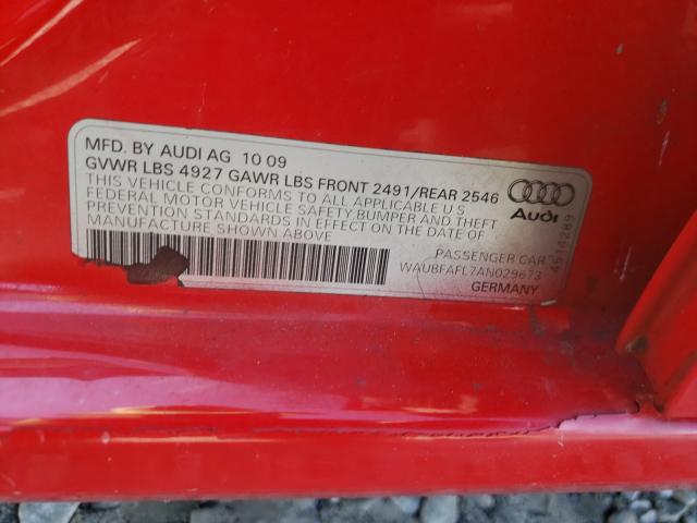 Photo 9 VIN: WAUBFAFL7AN029673 - AUDI A4 PREMIUM 