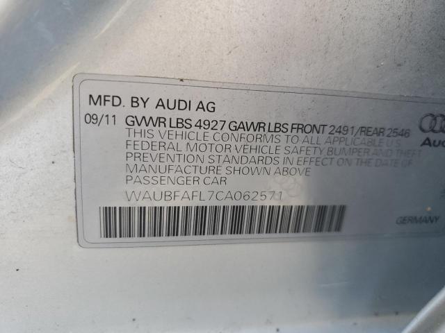 Photo 11 VIN: WAUBFAFL7CA062571 - AUDI A4 PREMIUM 