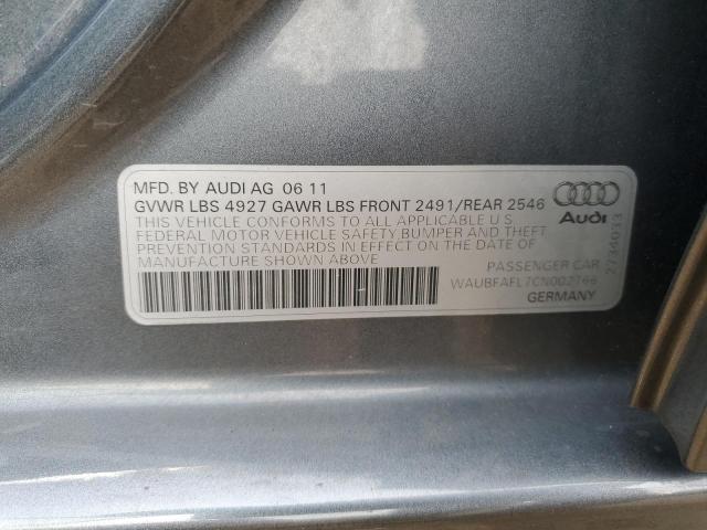 Photo 11 VIN: WAUBFAFL7CN002766 - AUDI A4 PREMIUM 