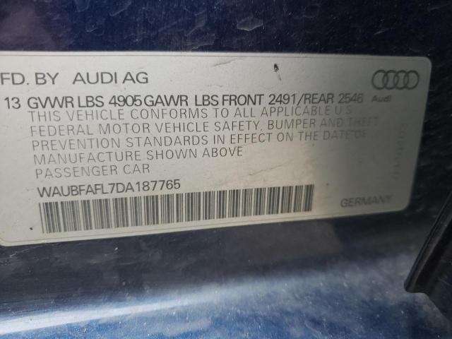 Photo 9 VIN: WAUBFAFL7DA187765 - AUDI A4 PREMIUM 