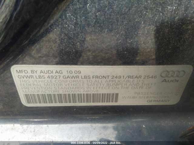 Photo 8 VIN: WAUBFAFL8AN026992 - AUDI A4 