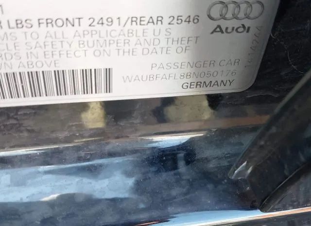 Photo 8 VIN: WAUBFAFL8BN050176 - AUDI A4 