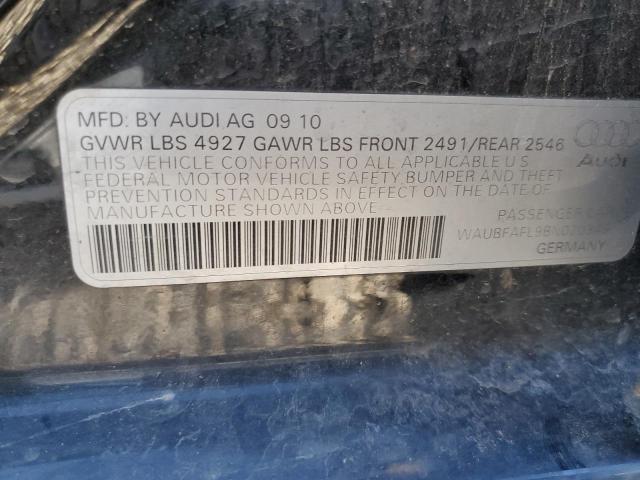 Photo 11 VIN: WAUBFAFL9BN020345 - AUDI A4 PREMIUM 