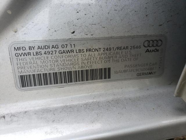 Photo 9 VIN: WAUBFAFL9CN004647 - AUDI A4 PREMIUM 