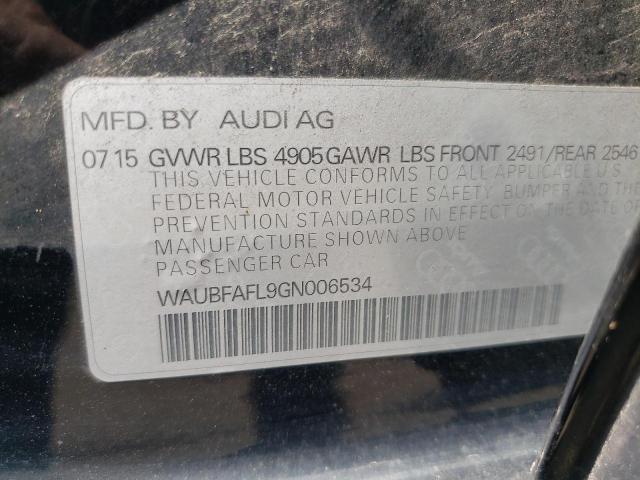 Photo 9 VIN: WAUBFAFL9GN006534 - AUDI A4 