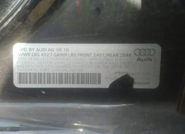 Photo 8 VIN: WAUBFAFLXAN070556 - AUDI A4 