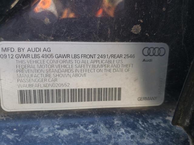 Photo 9 VIN: WAUBFAFLXDN020552 - AUDI A4 PREMIUM 