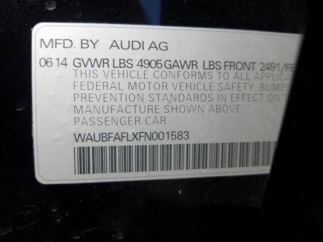 Photo 9 VIN: WAUBFAFLXFN001583 - AUDI A4 PREMIUM 