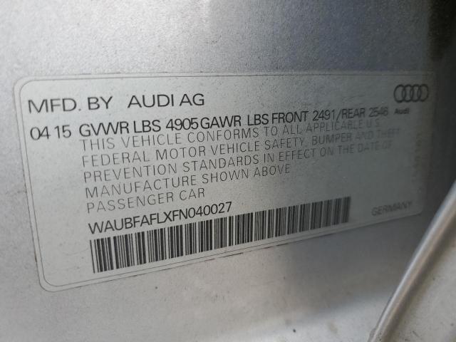 Photo 11 VIN: WAUBFAFLXFN040027 - AUDI A4 