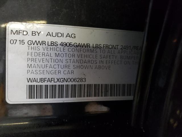 Photo 12 VIN: WAUBFAFLXGN006283 - AUDI A4 