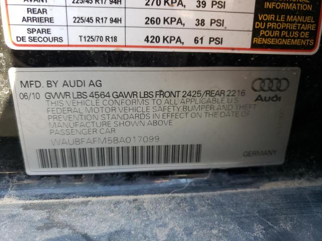 Photo 11 VIN: WAUBFAFM5BA017099 - AUDI A3 