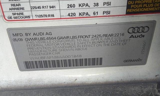 Photo 8 VIN: WAUBFAFM8AA001848 - AUDI A3 