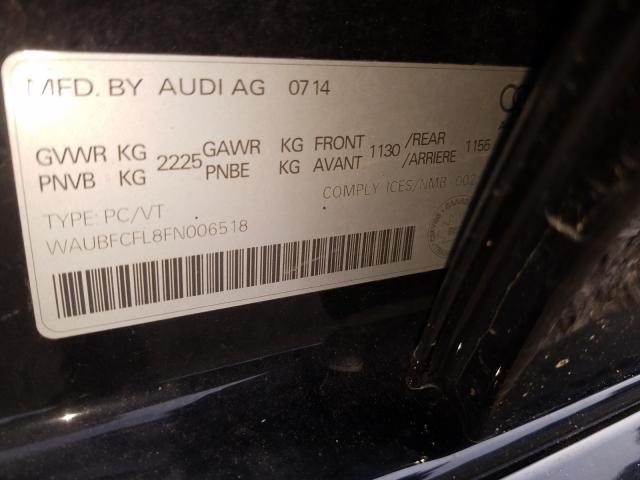 Photo 9 VIN: WAUBFCFL8FN006518 - AUDI A4 PREMIUM 