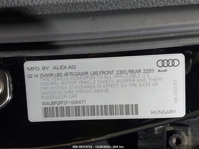 Photo 8 VIN: WAUBFGFF2F1005471 - AUDI A3 