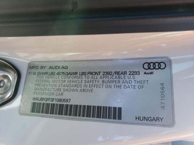 Photo 9 VIN: WAUBFGFF3F1080597 - AUDI A3 