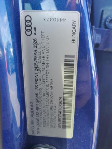 Photo 11 VIN: WAUBFGFF4F1073674 - AUDI S3 PREMIUM 