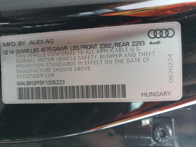 Photo 9 VIN: WAUBFGFF5F1005223 - AUDI S3 PREMIUM 