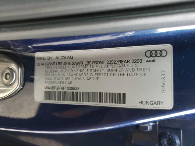 Photo 9 VIN: WAUBFGFF6F1009829 - AUDI S3 PREMIUM 