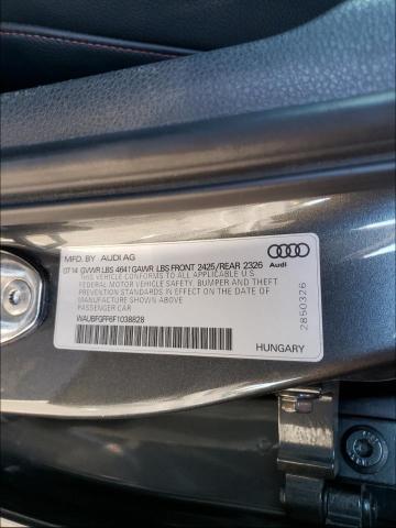 Photo 9 VIN: WAUBFGFF6F1038828 - AUDI S3 PREMIUM 