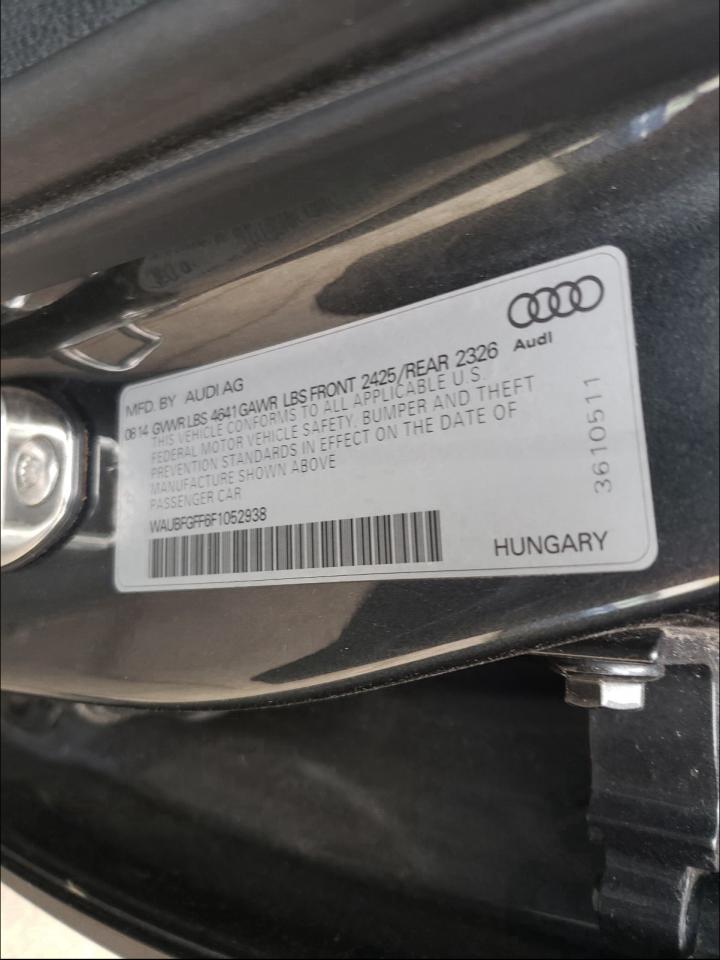 Photo 9 VIN: WAUBFGFF6F1052938 - AUDI S3 PREMIUM 