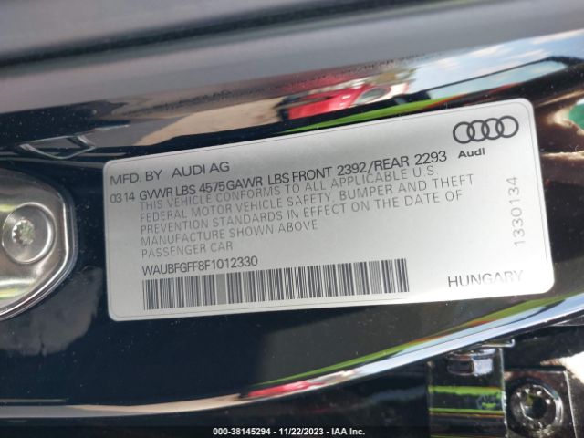 Photo 8 VIN: WAUBFGFF8F1012330 - AUDI A3 