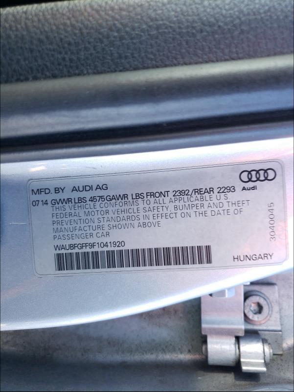 Photo 9 VIN: WAUBFGFF9F1041920 - AUDI A3 