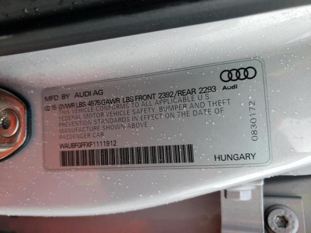 Photo 9 VIN: WAUBFGFFXF1111912 - AUDI A3 