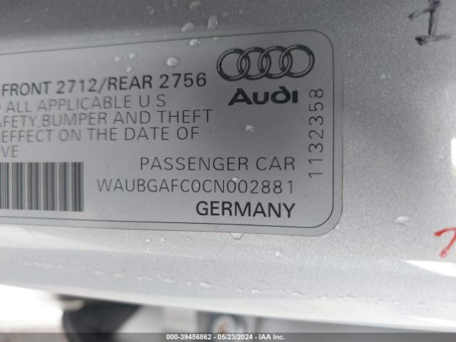 Photo 8 VIN: WAUBGAFC0CN002881 - AUDI A6 