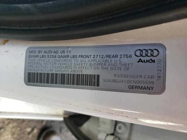 Photo 9 VIN: WAUBGAFC0CN005599 - AUDI A6 