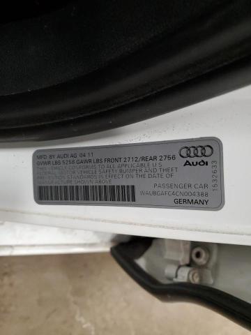 Photo 11 VIN: WAUBGAFC4CN004388 - AUDI A6 