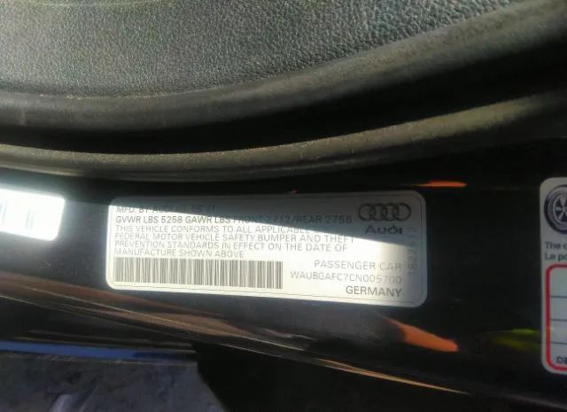 Photo 8 VIN: WAUBGAFC7CN005700 - AUDI A6 