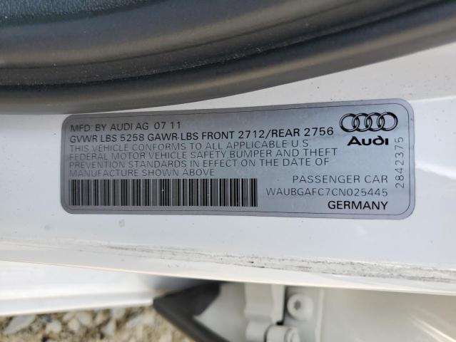 Photo 11 VIN: WAUBGAFC7CN025445 - AUDI A6 