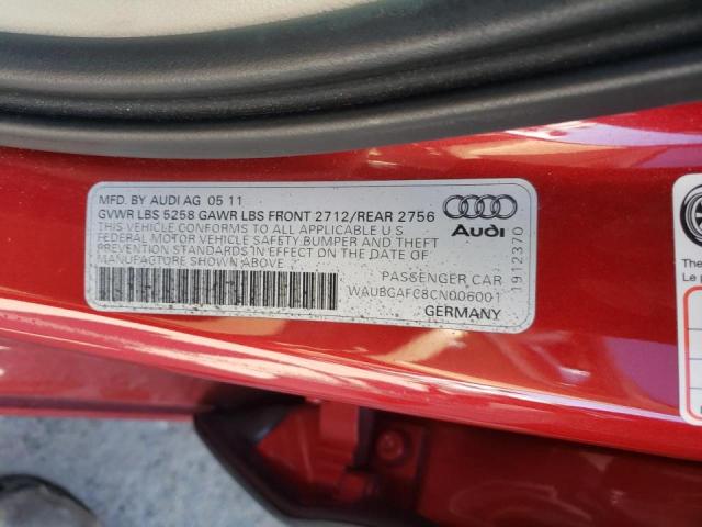 Photo 11 VIN: WAUBGAFC8CN006001 - AUDI A6 