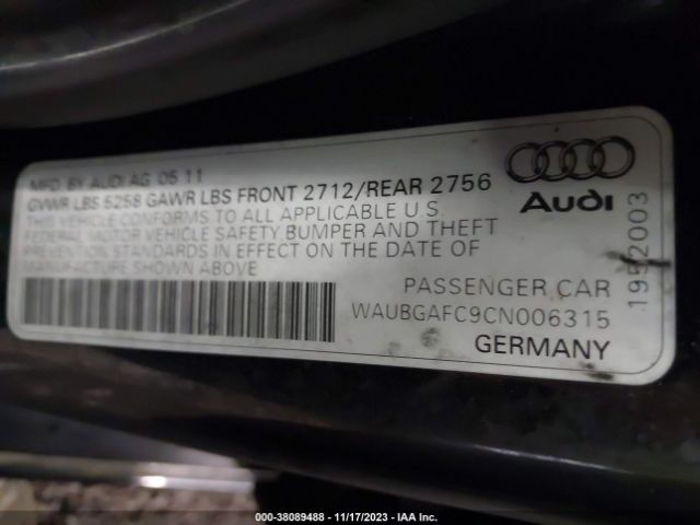 Photo 8 VIN: WAUBGAFC9CN006315 - AUDI A6 