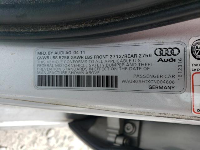 Photo 11 VIN: WAUBGAFCXCN004606 - AUDI A6 