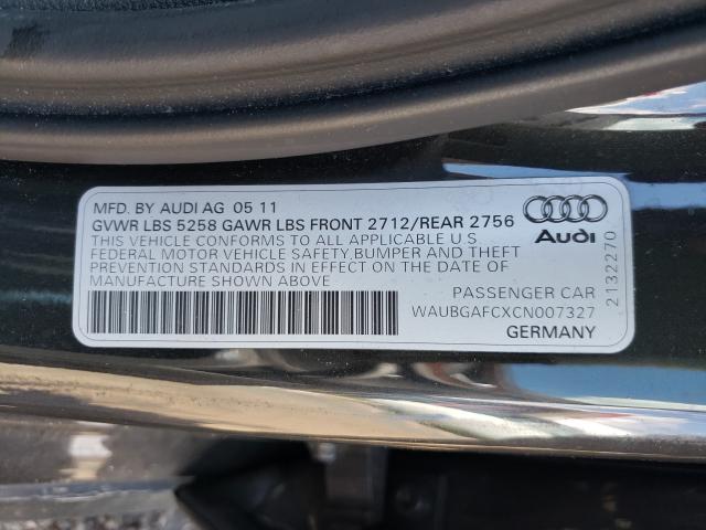 Photo 9 VIN: WAUBGAFCXCN007327 - AUDI A6 