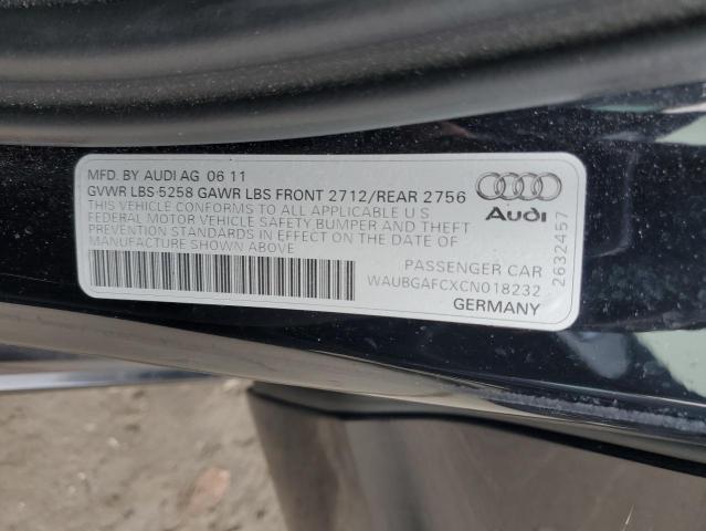 Photo 11 VIN: WAUBGAFCXCN018232 - AUDI A6 