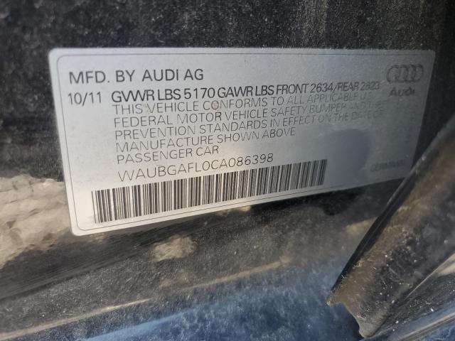 Photo 11 VIN: WAUBGAFL0CA086398 - AUDI S4 PREMIUM 