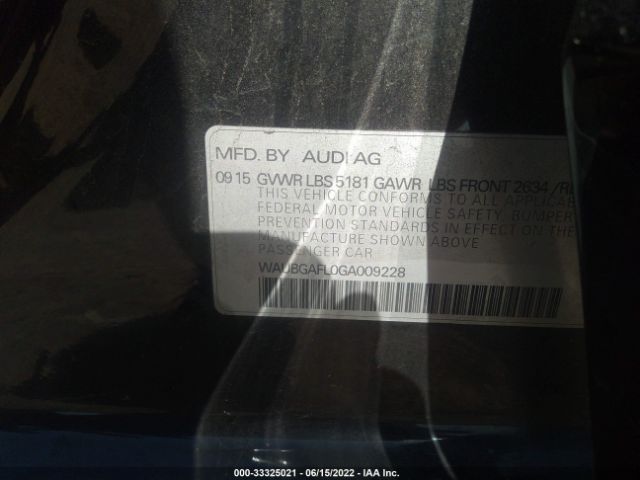 Photo 8 VIN: WAUBGAFL0GA009228 - AUDI S4 