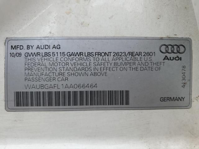 Photo 11 VIN: WAUBGAFL1AA066464 - AUDI S4 PREMIUM 