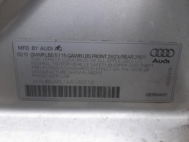 Photo 9 VIN: WAUBGAFL1AA140210 - AUDI S4 PREMIUM 