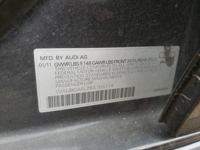 Photo 9 VIN: WAUBGAFL2BA105774 - AUDI S4 PREMIUM 