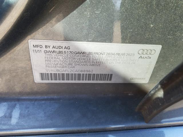 Photo 9 VIN: WAUBGAFL2CA088962 - AUDI S4 PREMIUM 